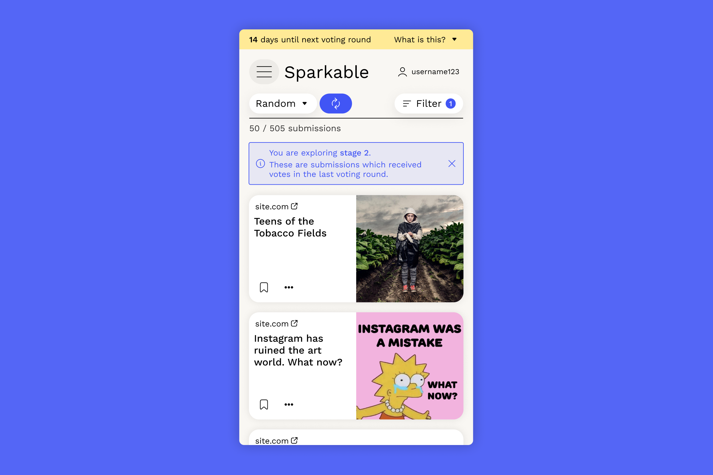 Explore mode on mobile
