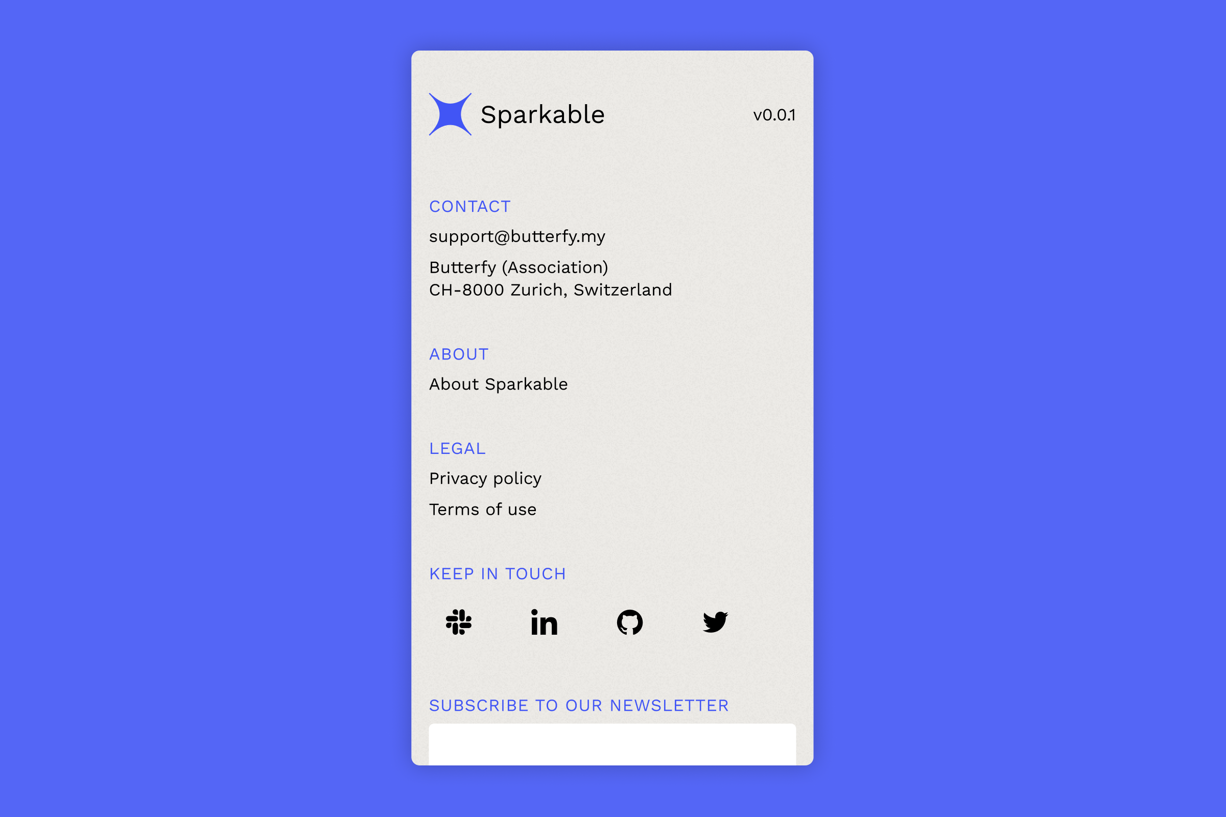 Footer on mobile