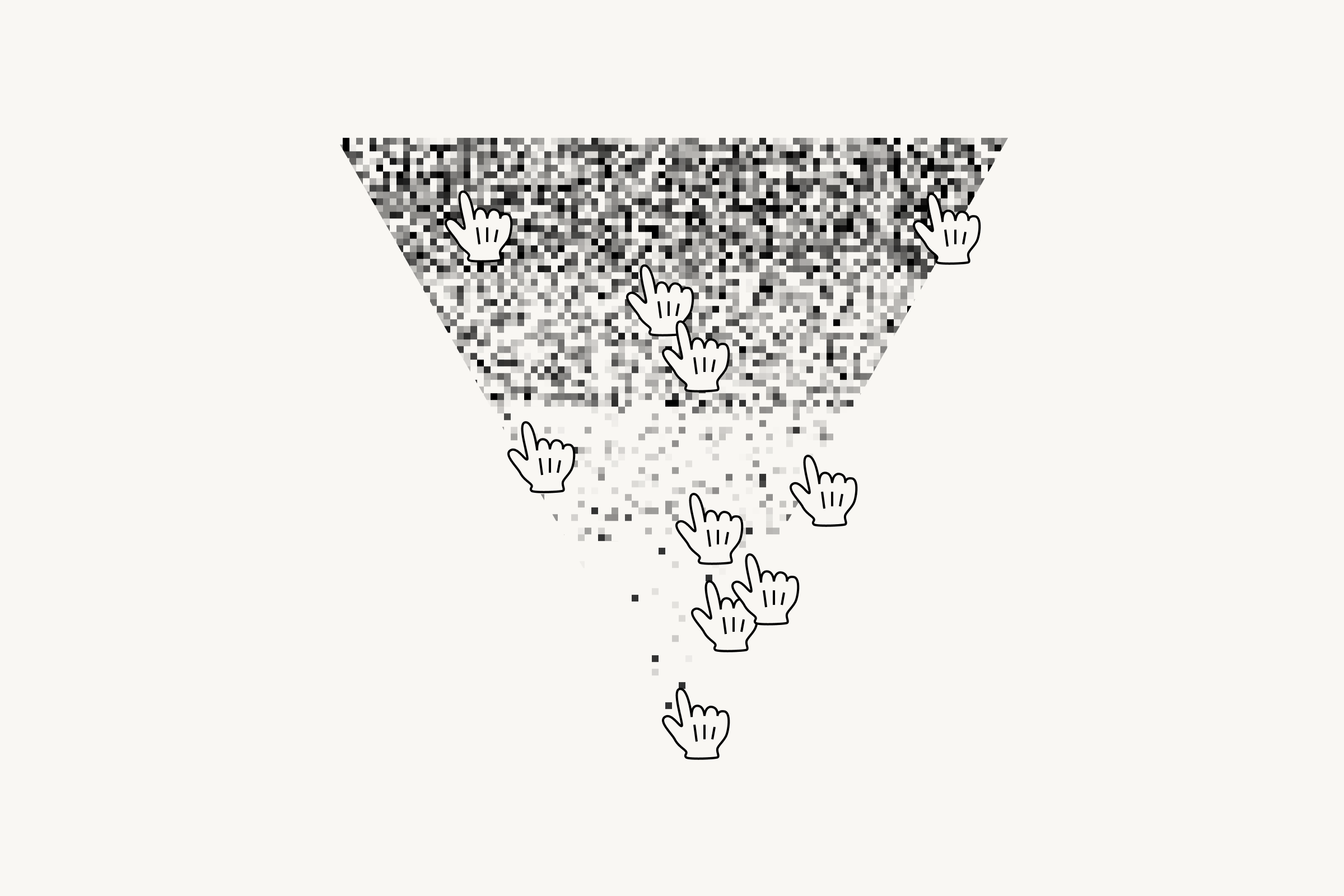 Concept illustration for crowdfiltering